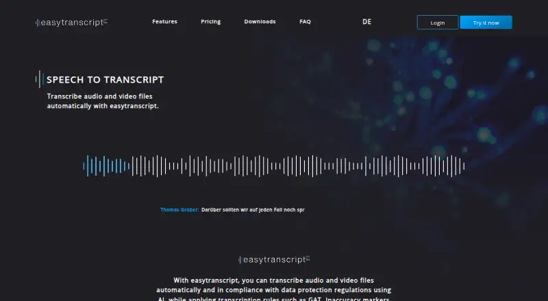 easytranscript screenshot