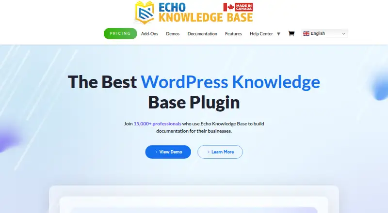 Echo Knowledge Base screenshot