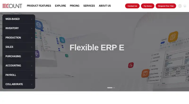 ECOUNT ERP screenshot