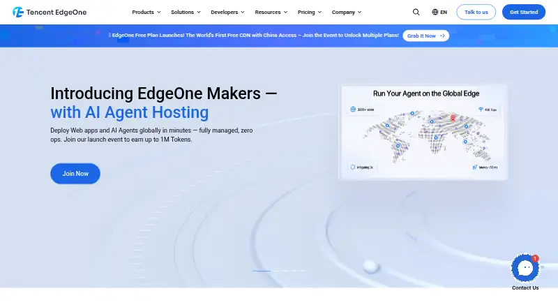 Tencent EdgeOne Edge Functions screenshot