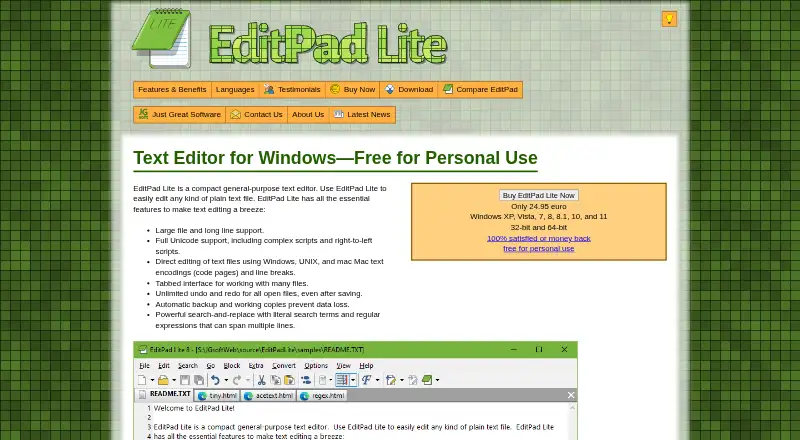 EditPad Lite screenshot