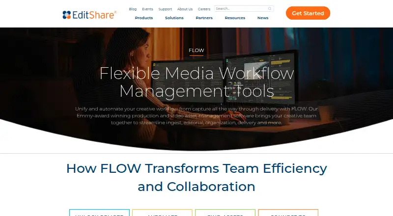 EditShare FLOW screenshot