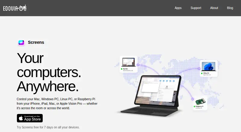Screens screenshot
