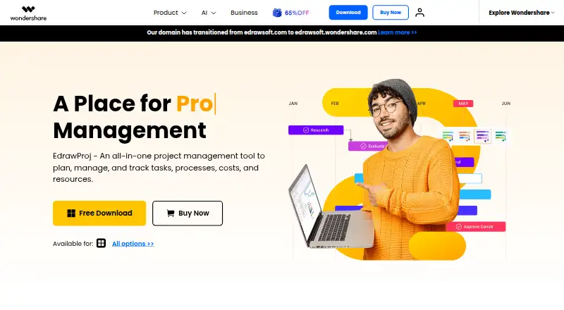 EdrawProj screenshot
