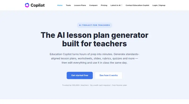 Education Copilot screenshot