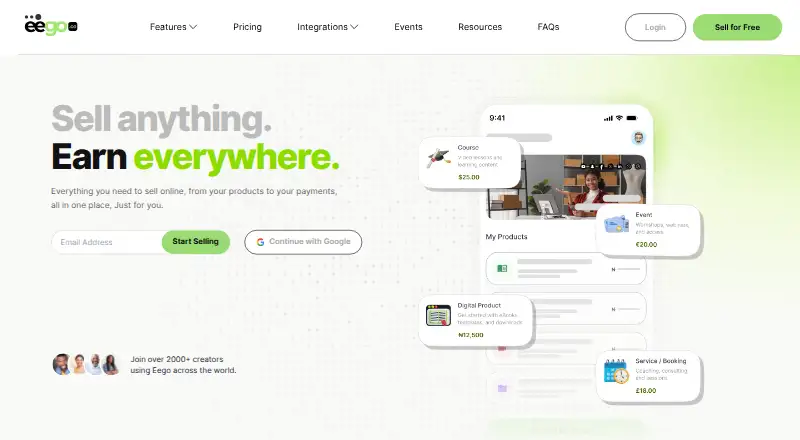 Eego screenshot
