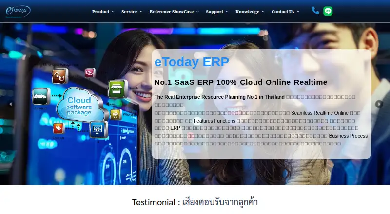 eToday ERP screenshot
