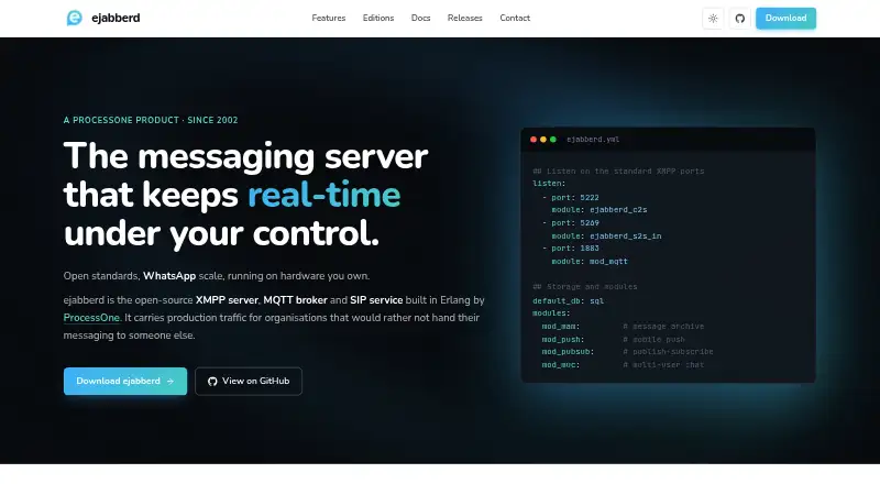 ejabberd screenshot