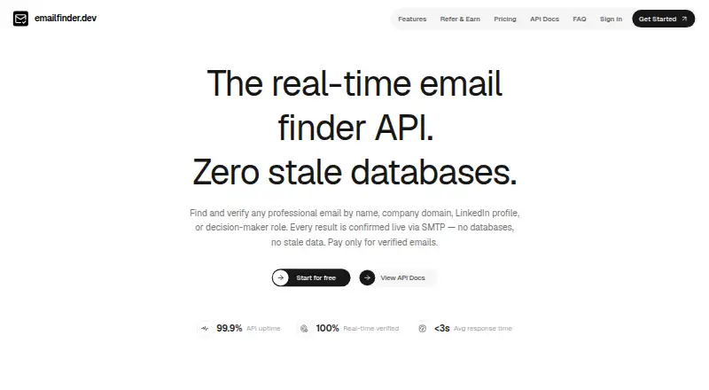 emailfinder.dev screenshot
