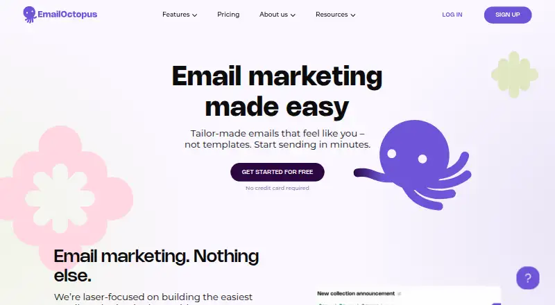 EmailOctopus screenshot