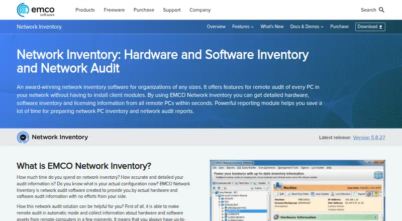 EMCO Network Inventory screenshot
