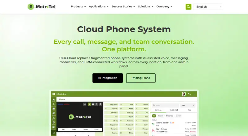 E-MetroTel UCX screenshot