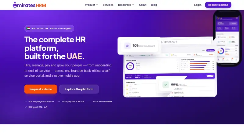 Emirates HRM screenshot