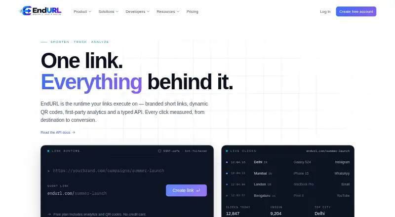 EndURL screenshot