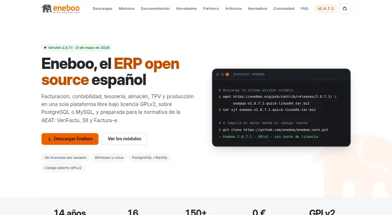 Eneboo screenshot