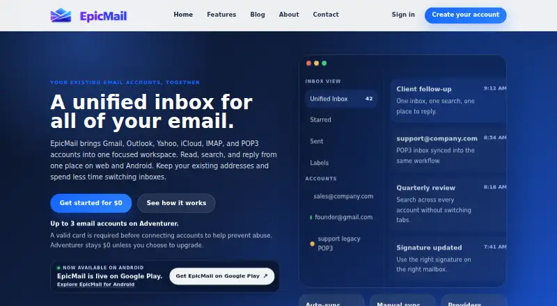 EpicMail screenshot