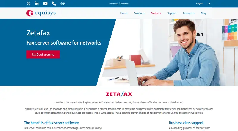 Zetafax screenshot
