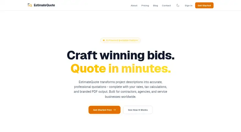 EstimateQuote screenshot