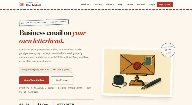 EtechMail screenshot