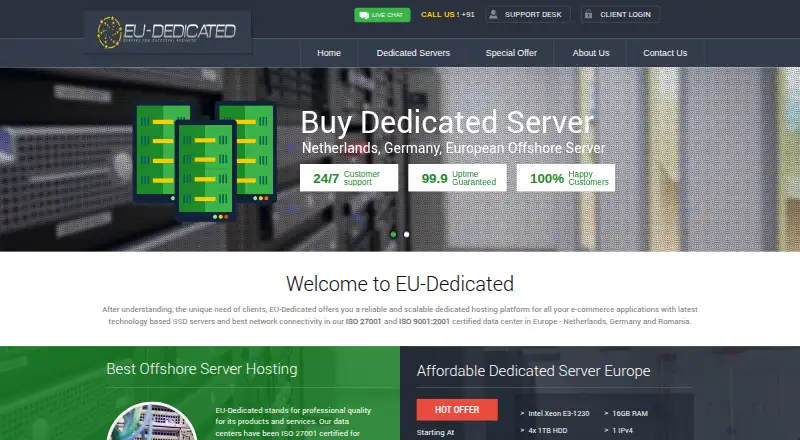 EU-Dedicated Servers screenshot