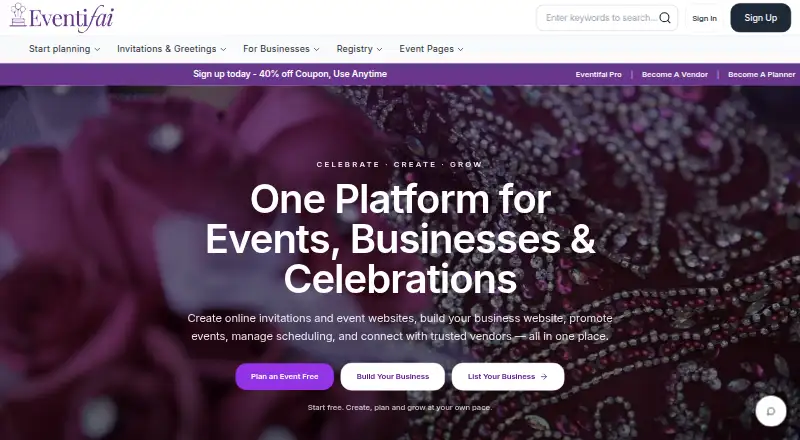 Eventifai screenshot