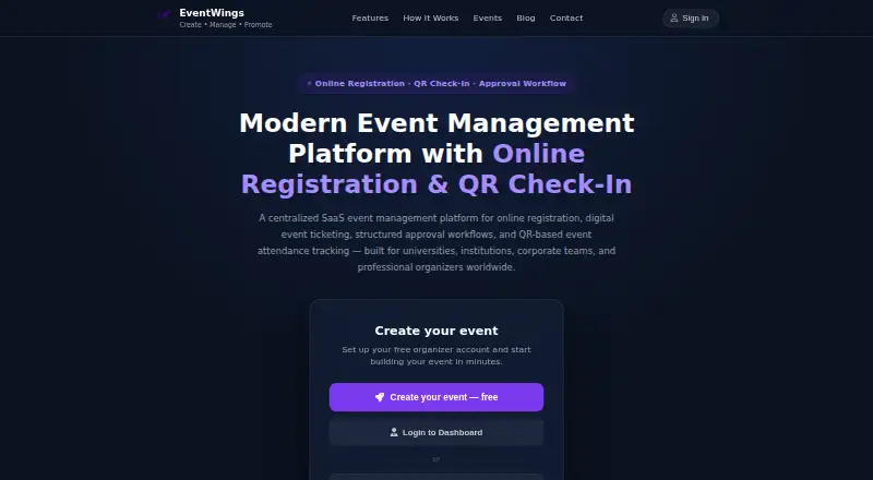 EventWings screenshot
