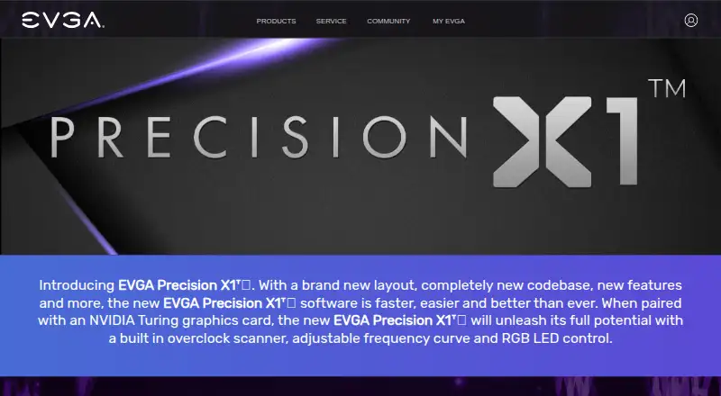 EVGA Precision X1 screenshot