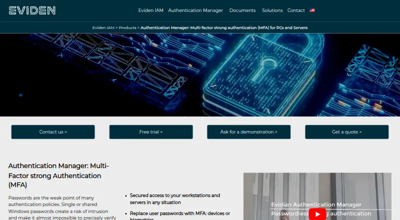 Evidian Authentication Manager screenshot