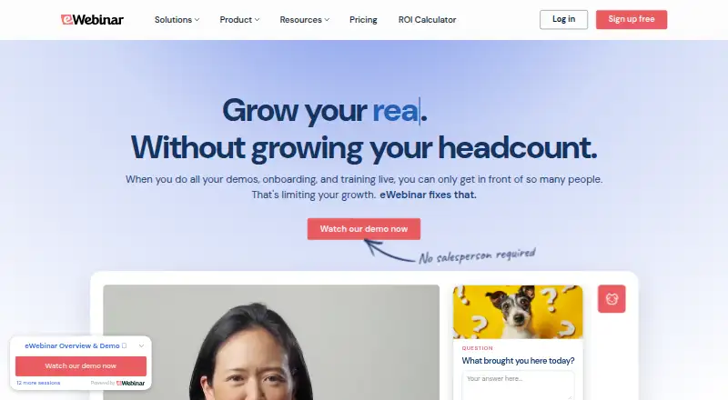 eWebinar screenshot