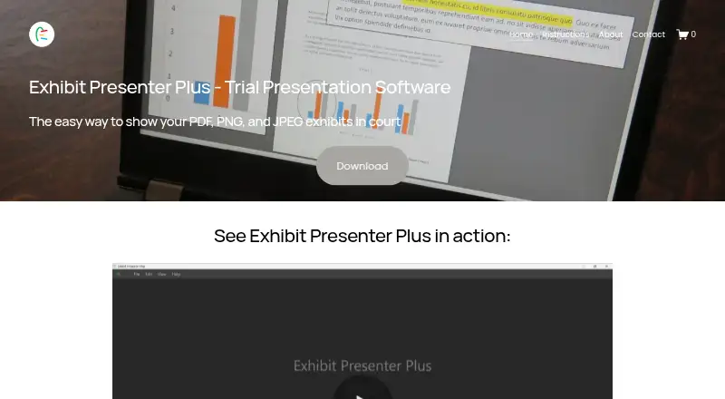 Exhibit Presenter Plus screenshot