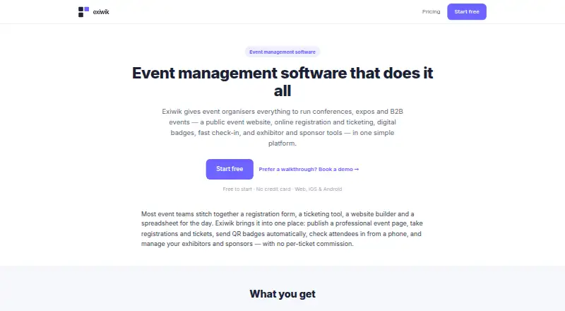 Exiwik screenshot