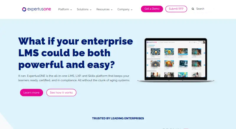 ExpertusONE screenshot