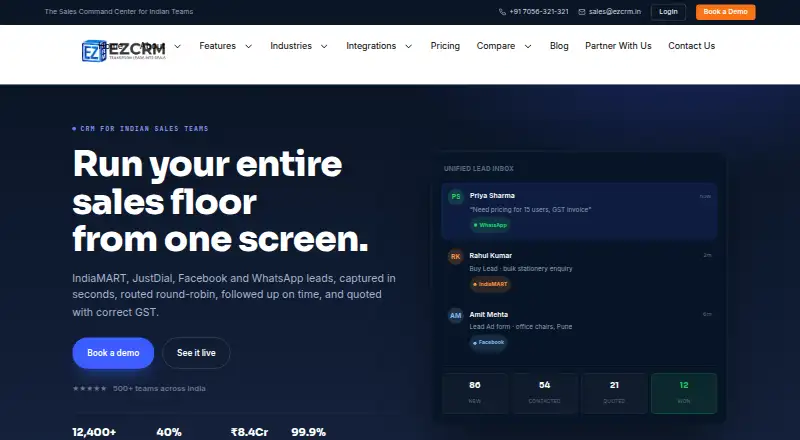 EZCRM screenshot