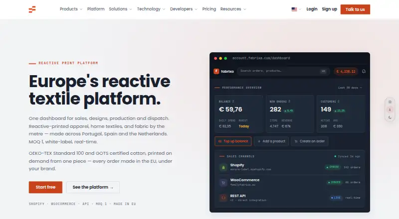 Fabrixa screenshot