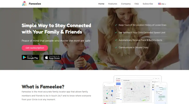 Fameelee screenshot