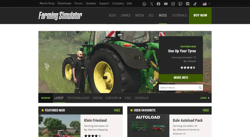 Farming Simulator ModHub screenshot