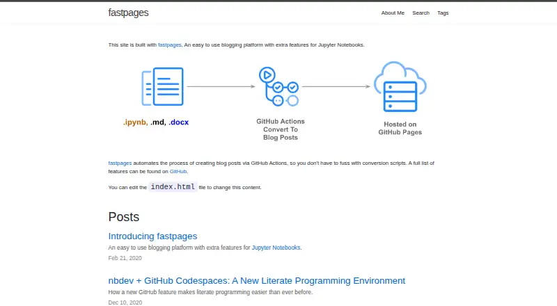 fastpages screenshot