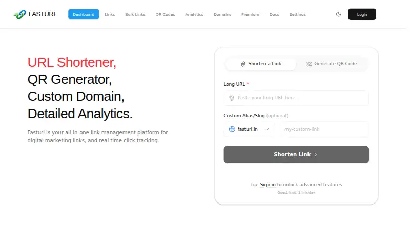 FastURL screenshot
