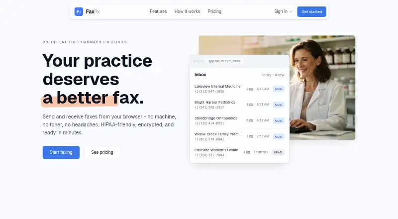 FaxRx screenshot