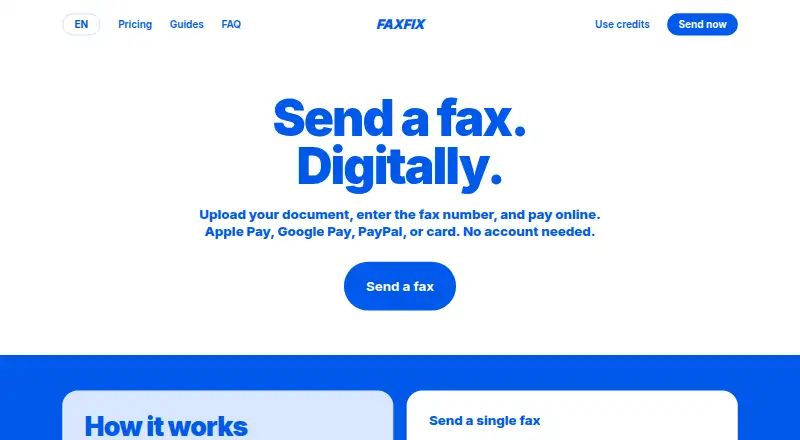 Faxfix screenshot
