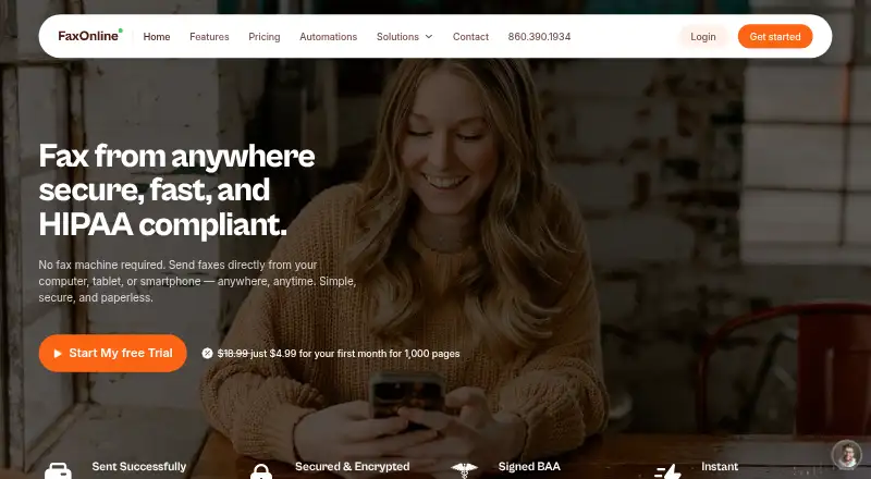 FaxOnline screenshot