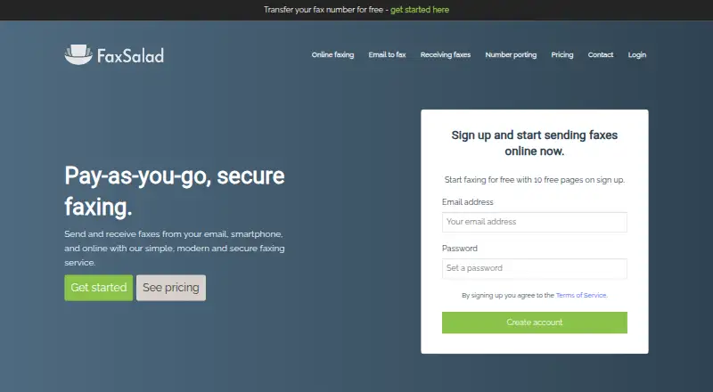 FaxSalad screenshot