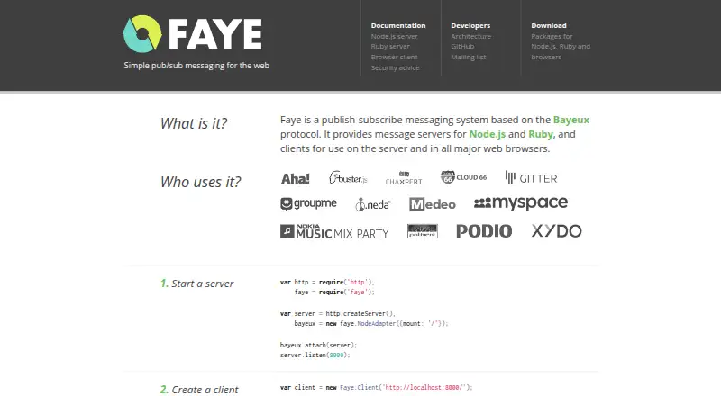 Faye screenshot