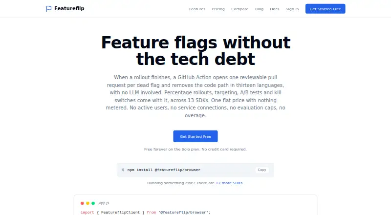 Featureflip screenshot
