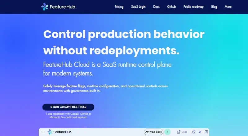 FeatureHub screenshot