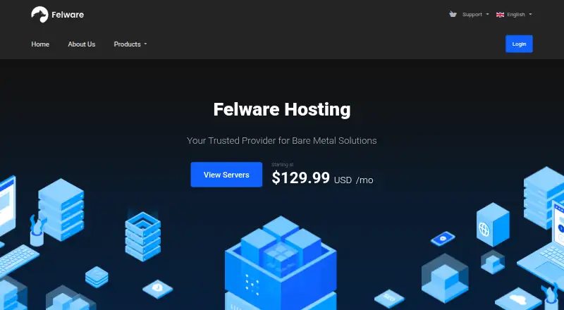 Felware Bare Metal Server Hosting screenshot