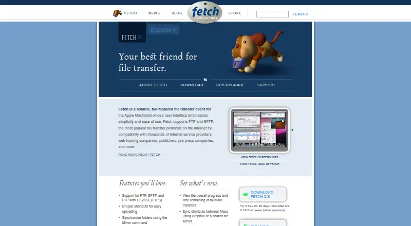 Fetch screenshot