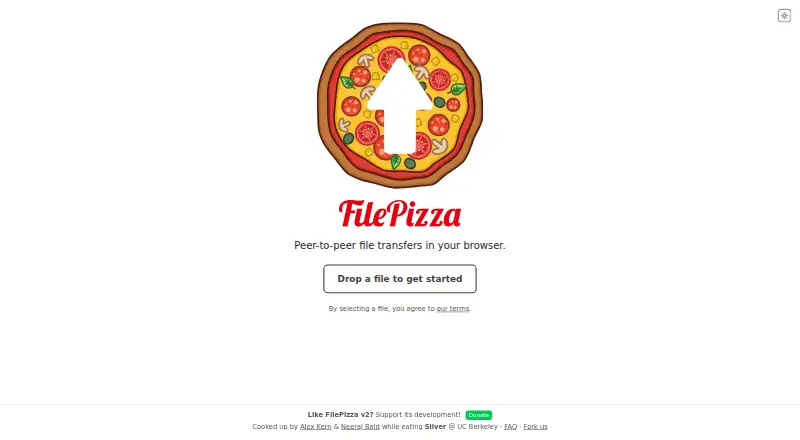 FilePizza screenshot