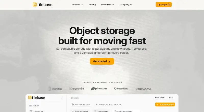 Filebase screenshot