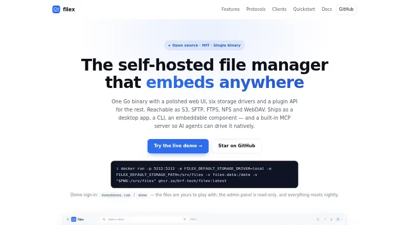 filex screenshot